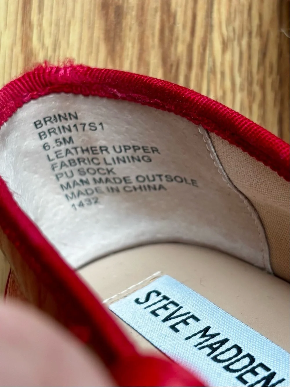 Steve Madden vibrant red